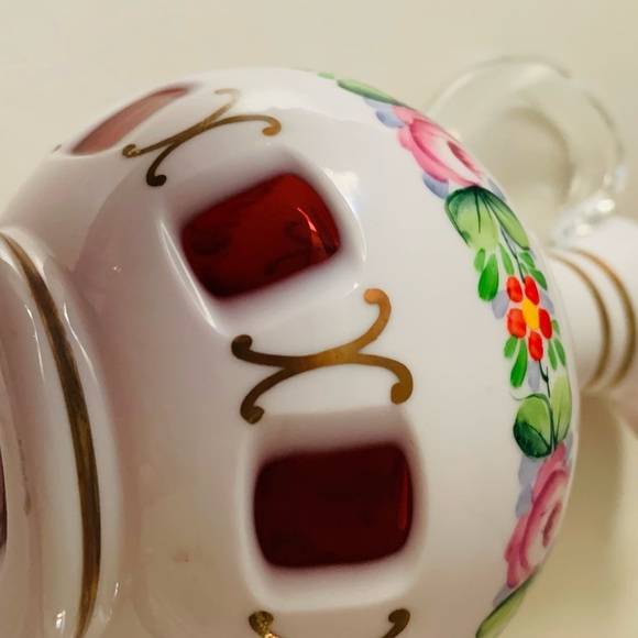 Bohemia Art Glass Czech Cased Glass 6” - Picture 7 of 11